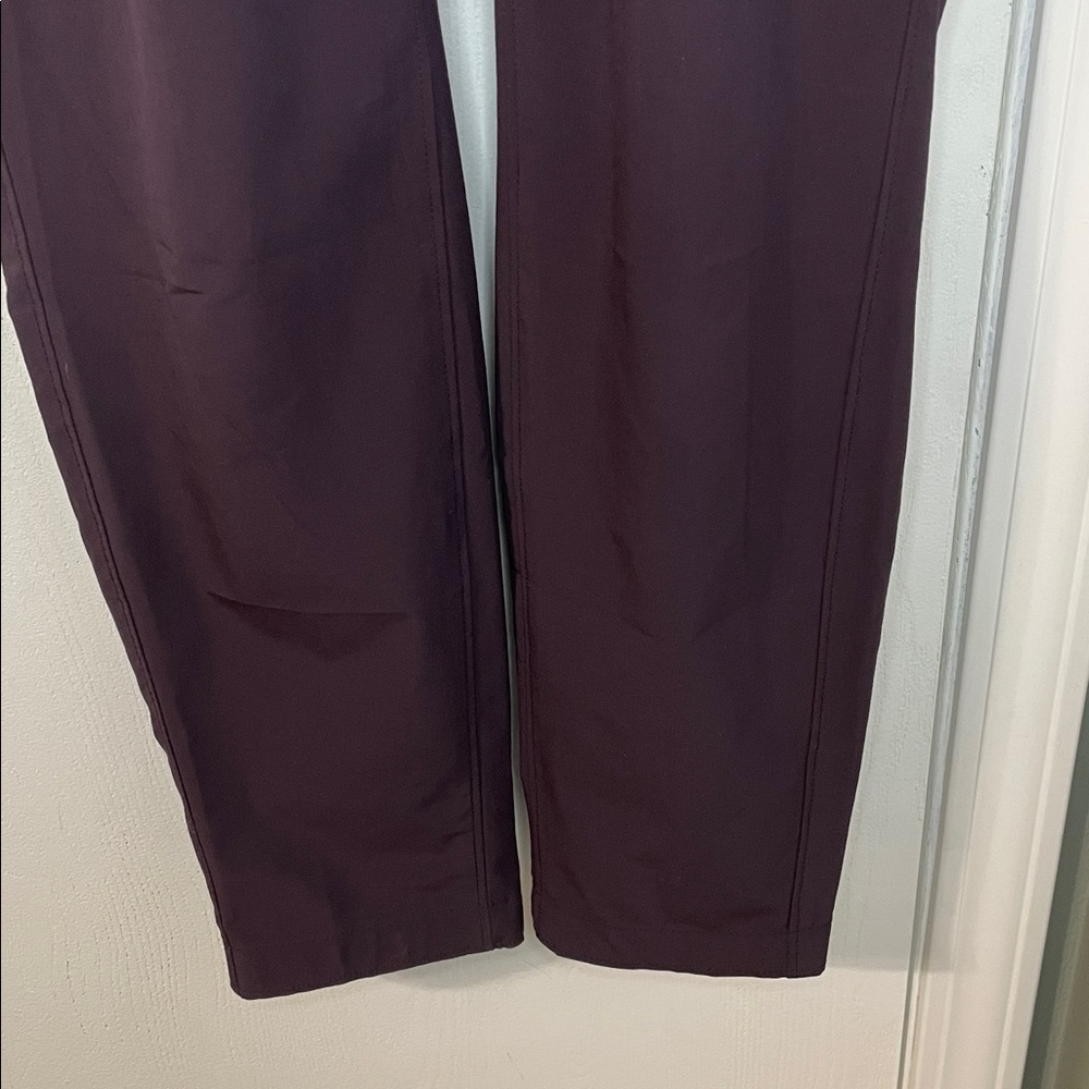 Athleta Midtown Women’s Jogger Pants Plum Purple Drawstring Sz 4T Travel Casual - Picture 5 of 11